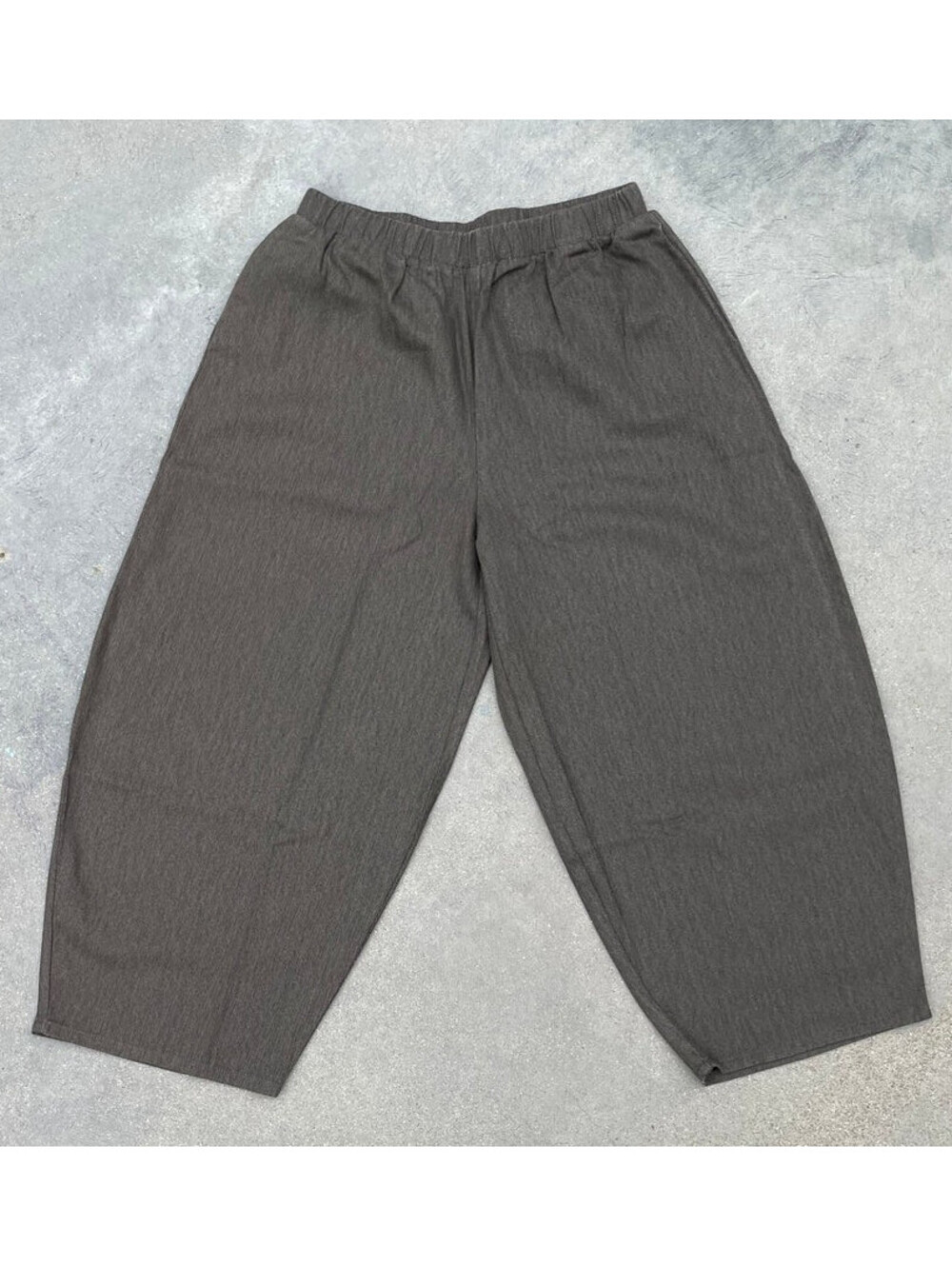 April Meets October Los Angeles Pants Brown Cotton Pull On Relaxed Medium